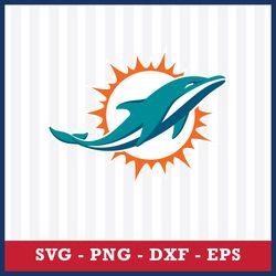 Miami Dolphins Svg, Miami Dolphins Logo Svg, NFL Svg, Sport Svg, Png Dxf Eps File