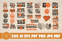 34 Basketball Quotes Svg Clipart Bundle - SVG, PNG, DXF, PDF, AI File for print and cricut
