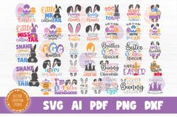 Easter SVG Bundle - SVG, PNG, DXF, PDF, AI File for print and cricut
