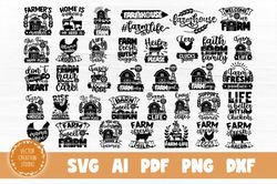 Farm Life SVG Bundle Cut Files - SVG, PNG, DXF, PDF, AI File for print and cricut