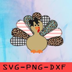 Cute Turkey Thankful Svg,png,dxf,cricut,cut file,clipart