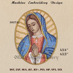 Our Lady Of Guadalupe Patch machine embroidery design
