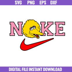Nike Big Bird Svg, Nike Logo Svg, Big Bird Svg, Nike Sesame Street Svg, Png Dxf Eps File