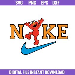 Elmo Nike Svg, Nike Logo Svg, Red Monster Nike Svg, Nike Sesame Street Svg, Png Dxf Eps File