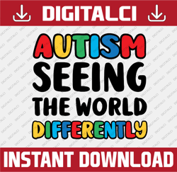 Autism Seeing the World Differently, SVG PNG EPS, Cricut, Silhouette, Cricut svg, Silhouette svg, Inspirational, Healthc