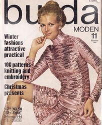Retro Vintage Sewing Magazine Burda  PDF 11 November 1969 In German