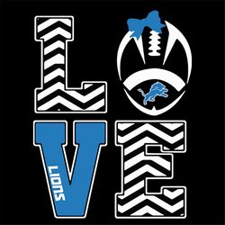 Lions Love Svg, Football Lions Svg, Love Lions Svg, NFL Svg, Cricut File, Clipart, Detroit Lions Svg, Football Svg, Spor