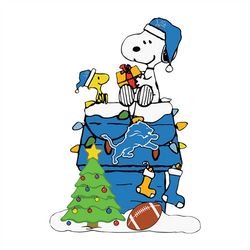 Detroit Lions Snoopy Christmas,NFL Svg, Football Svg, Cricut File, Svg