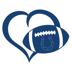 Colts Love Svg, NFL Svg, Cricut File, Clipart, Indianapolis Colts Svg, Football Svg, Sport Svg, Love Football Svg, Png,