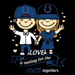 Love In Rooting For The Colts Together Svg, NFL Svg, Cricut File, Clipart, Indianapolis Colts Svg, Football Svg, Sport S