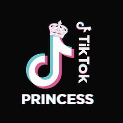 TikTok Princess Svg, TikTok Svg, Queen Svg, Tik Tok Logo Svg Digital Download