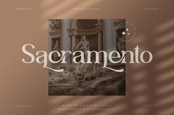Sacramento Modern Ligature Serif Trending Fonts - Digital Font