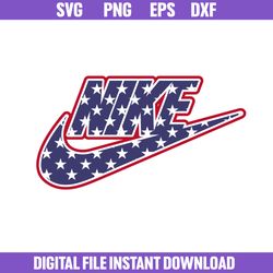 Nike Flag America Svg, Nike Logo Svg, Flag USA Svg, Png Dxf Eps File