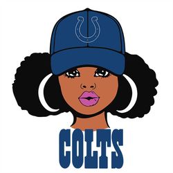 Colts Black Girl Love Svg, Cricut File, NFL Svg, Sport Svg, Football Svg, Love Svg, Black Woman Svg, Clipart, Svg, Png,