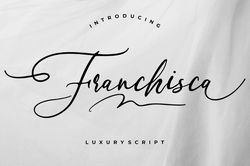 Franchisca Luxury Script Trending Fonts - Digital Font