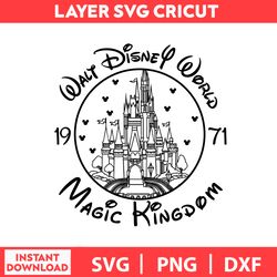 Disney Magic Kingsdom, Disney Birthday Svg, Disney Svg, Disney Bundle Svg, Dxf, Png, Digital file