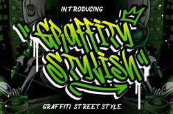 Graffity Stylish Graffiti Street Style Trending Fonts - Digital Font