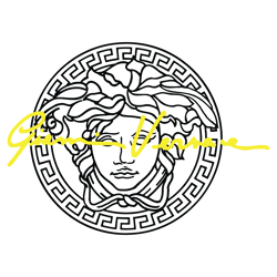 Versace SVG, Versace Logo PNG, Versace Medusa Half Face vector