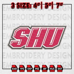Sacred Heart Pioneers Embroidery files, NCAA D1 teams Embroidery Designs, NCAA Sacred Heart, Machine Embroidery Pattern