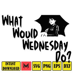 Wednesday Addams Svg , Addams Family png , Wednesday Svg , Jenna Ortega, In a World Full of Mondays Be a Wednesday png,