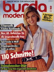 Retro Vintage Sewing Magazine Burda PDF 3 March 1985 In German