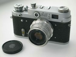 rare early fed 3 russian soviet camera leica copy 35 mm industar 26m vintage decor
