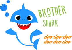 Borther Baby shark svg, Baby shark cricut svg, Baby shark clipart svg Digital Download