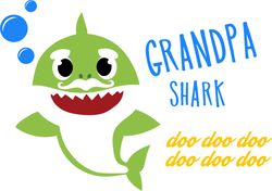 Baby shark svg, Baby shark cricut svg,Grandpa Shark svg , Baby shark clipart File Cut Digital Download