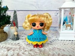 Lol doll pattern - lol doll clothes pattern - lol clothes pattern - micro doll clothes - mini dollhouse