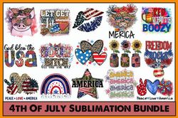 Retro 4th of July Sublimation Bundle Graphic