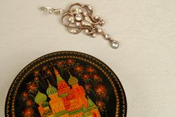 Moscow lacquer box decorative miniature art