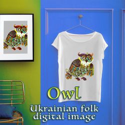 Owl Printable Download image png,folk Pictures for printing png,kosiv ceramics printable image,traditional ukrainian jpg