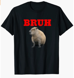 Bruh Capybara Meme Brother Funny Tshirt