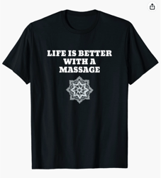 Life Is Better With A Massage Mandala Massage Therapist Tshirt
