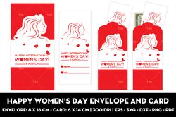 Happy women's day envelope and card