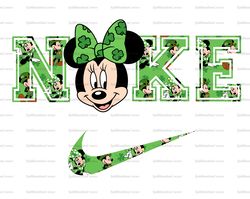Minnie Mouse St Patrick Png x Nike Png, Logo Brand Png, Minnie Mouse Png, Nike Png, Instant Download, Sublimation