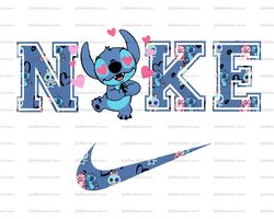 Stitch In Love x Nike Png, Logo Brand Png, Lilo And Stitch Png, Nike Png, Instant Download, Sublimation