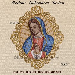 Our Lady Of Guadalupe machine embroidery design