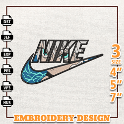 Killua Nike Anime Embroidery Design Digital Machine Embroidery Design