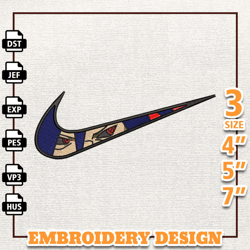 Itachi Nike Swoosh Nike Custom Embroidery File Digital Machine Embroidery Design