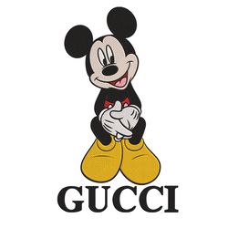 Disney Mickey Gucci Fashion Embroidery Design Download Logo Embroidery Design