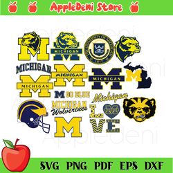 Michigan Wolverines Sport Bundle SVG PNG, NCAA Svg, Michigan Wolverines Svg