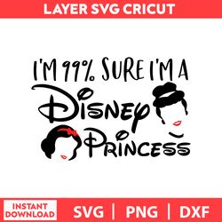 im 99 Sure Im A Disney Princess,  Mickey Mouse Svg, Disney Birthday Svg, Disney Bundle Svg, Dxf, Png, Digital file