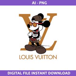 Mickey Louis Vuitton Png, Louis Vuitton Logo Png, Minnie Png, Disney LV Logo, Fashion Brand Png, Ai File