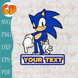 Sonic SVG, Letters Personalized, Sonic Letters Svg, Layered Sonic,Sonic Layered Svg, Sonic Shirt svg, custom file