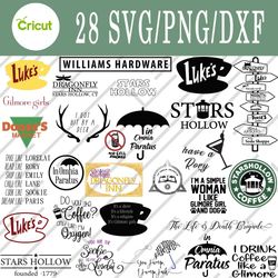 Gilmore Girls svg, Gilmore Girls bundle svg, Png, Dxf, Cutting File, Svg Files for Cricut, Silhouette