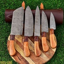 Knife Set, Kitchen Knives,camping Knife, Handmade Knife, Handforged Knife Set, Chef Knife Set, Handmade Custom Knife