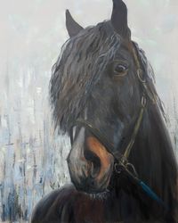 Horse original oil painting on canvas