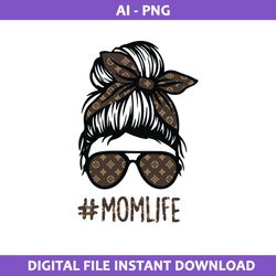 Mom Life Louis Vuitton Png, Louis Vuitton Logo Png, Mom Life Png, Fashion Brand Png, Ai File