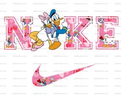 Donald And Daisy Nike Png x Nike Png, Logo Brand Png, Donald Duck Nike Png, Nike Png, Instant Download, Sublimation